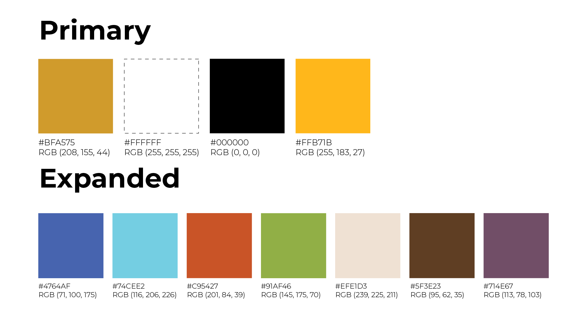 cc humanities for our times color palette. based on the main colorado college branding