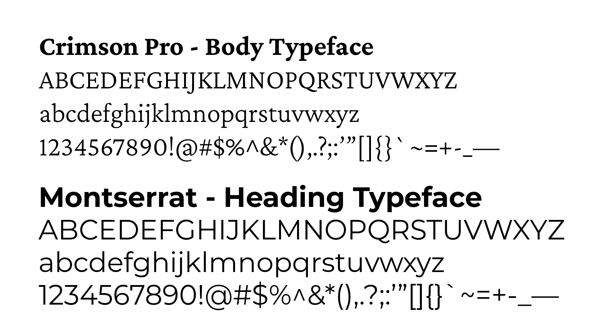 cc humanities for our times typography. based on the main colorado college branding